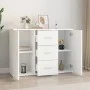 Aparador de madera contrachapada blanca 91x29,5x65 cm de vidaXL, Aparadores - Ref: Foro24-823342, Precio: 100,45 €, Descuento: %