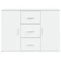 Aparador de madera contrachapada blanca 91x29,5x65 cm de vidaXL, Aparadores - Ref: Foro24-823342, Precio: 100,45 €, Descuento: %