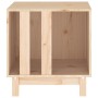 Caseta para perros madera maciza de pino 50x40x52 cm en Casetas para perros | Comprar online en Foru.es