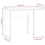 Escritorio de madera contrachapada blanco 100x55x75 cm de vidaXL, Escritorios - Ref: Foro24-823024, Precio: 69,21 €, Descuent...
