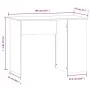 Escritorio de madera contrachapada blanco 100x55x75 cm de vidaXL, Escritorios - Ref: Foro24-823024, Precio: 68,72 €, Descuent...