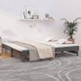 Sofá cama extraíble madera maciza de pino gris 2x(100x200) cm de vidaXL, Camas y somieres - Ref: Foro24-823376, Precio: 188,6...