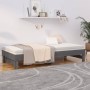 Sofá cama extraíble madera maciza de pino gris 2x(100x200) cm de vidaXL, Camas y somieres - Ref: Foro24-823376, Precio: 188,6...