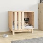 Caseta para perros madera maciza de pino 60x45x57 cm en Casetas para perros | Comprar online en Foru.es