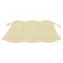 Sillas de jardín 8 uds teca maciza con cojines blanco crema en Sillas de jardín | Comprar online en Foru.es
