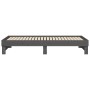 Sofá cama extraíble madera maciza de pino gris 2x(100x200) cm de vidaXL, Camas y somieres - Ref: Foro24-823376, Precio: 188,6...