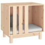 Caseta para perros madera maciza de pino 60x45x57 cm en Casetas para perros | Comprar online en Foru.es