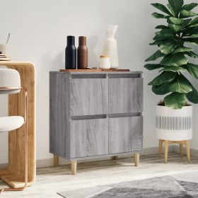 Aparador de madera contrachapada gris Sonoma 60x35x70 cm de vidaXL, Aparadores - Ref: Foro24-821162, Precio: 61,88 €, Descuen...