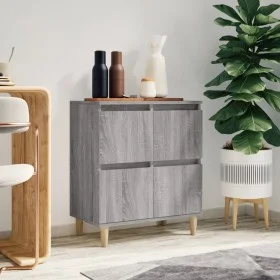Aparador de madera contrachapada gris Sonoma 60x35x70 cm de vidaXL, Aparadores - Ref: Foro24-821162, Precio: 61,25 €, Descuen...