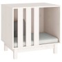 Caseta para perros madera maciza de pino blanco 60x45x57 cm en Casetas para perros | Comprar online en Foru.es