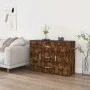 Aparador madera contrachapada roble ahumado 91x29,5x65 cm de vidaXL, Aparadores - Ref: Foro24-823347, Precio: 81,66 €, Descue...