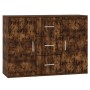 Aparador madera contrachapada roble ahumado 91x29,5x65 cm de vidaXL, Aparadores - Ref: Foro24-823347, Precio: 82,67 €, Descue...