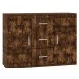 Aparador madera contrachapada roble ahumado 91x29,5x65 cm de vidaXL, Aparadores - Ref: Foro24-823347, Precio: 81,66 €, Descue...