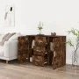 Aparador madera contrachapada roble ahumado 91x29,5x65 cm de vidaXL, Aparadores - Ref: Foro24-823347, Precio: 81,66 €, Descue...