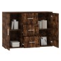 Aparador madera contrachapada roble ahumado 91x29,5x65 cm de vidaXL, Aparadores - Ref: Foro24-823347, Precio: 82,67 €, Descue...