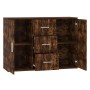 Aparador madera contrachapada roble ahumado 91x29,5x65 cm de vidaXL, Aparadores - Ref: Foro24-823347, Precio: 82,67 €, Descue...