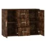 Aparador madera contrachapada roble ahumado 91x29,5x65 cm de vidaXL, Aparadores - Ref: Foro24-823347, Precio: 81,66 €, Descue...