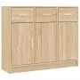 Aparador de madera de ingeniería color roble Sonoma 91x28x75 cm de vidaXL, Aparadores - Ref: Foro24-823011, Precio: 101,59 €,...
