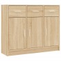 Aparador de madera de ingeniería color roble Sonoma 91x28x75 cm de vidaXL, Aparadores - Ref: Foro24-823011, Precio: 104,62 €,...