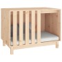 Caseta para perros madera maciza de pino 90x60x67 cm en Casetas para perros | Comprar online en Foru.es