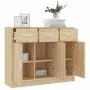 Aparador de madera de ingeniería color roble Sonoma 91x28x75 cm de vidaXL, Aparadores - Ref: Foro24-823011, Precio: 101,59 €,...