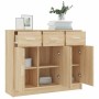 Aparador de madera de ingeniería color roble Sonoma 91x28x75 cm de vidaXL, Aparadores - Ref: Foro24-823011, Precio: 104,62 €,...
