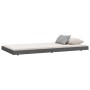 Estructura de cama madera maciza de pino gris 90x200 cm de vidaXL, Camas y somieres - Ref: Foro24-823496, Precio: 97,05 €, De...