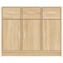 Aparador de madera de ingeniería color roble Sonoma 91x28x75 cm de vidaXL, Aparadores - Ref: Foro24-823011, Precio: 101,59 €,...