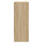 Aparador de madera de ingeniería color roble Sonoma 91x28x75 cm de vidaXL, Aparadores - Ref: Foro24-823011, Precio: 104,62 €,...