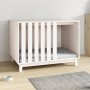 Cama para perros madera maciza de pino blanco 100x70x72 cm en Casetas para perros | Comprar online en Foru.es
