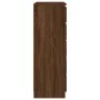Cómoda de madera contrachapada roble marrón 60x36x103 cm de vidaXL, Cajoneras - Ref: Foro24-823023, Precio: 115,76 €, Descuen...