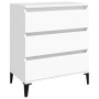 Aparador de madera contrachapada blanco 60x35x70 cm de vidaXL, Aparadores - Ref: Foro24-823048, Precio: 61,70 €, Descuento: %