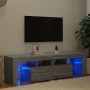Mueble de TV con luces LED gris Sonoma 140x36,5x40 cm en Muebles TV | Comprar online en Foru.es