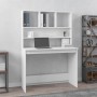 Escritorio estantes madera contrachapada blanco 102x45x148 cm de vidaXL, Escritorios - Ref: Foro24-823000, Precio: 76,36 €, D...