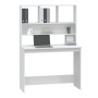 Escritorio estantes madera contrachapada blanco 102x45x148 cm de vidaXL, Escritorios - Ref: Foro24-823000, Precio: 76,36 €, D...