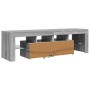 Mueble de TV con luces LED gris Sonoma 140x36,5x40 cm en Muebles TV | Comprar online en Foru.es