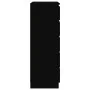 Cajonera de madera contrachapada negro 60x36x103 cm de vidaXL, Cajoneras - Ref: Foro24-823017, Precio: 107,09 €, Descuento: %