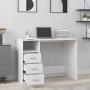 Escritorio cajones madera contrachapada blanco 102x50x76 cm de vidaXL, Escritorios - Ref: Foro24-823032, Precio: 86,54 €, Des...