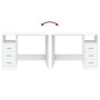 Escritorio cajones madera contrachapada blanco 102x50x76 cm de vidaXL, Escritorios - Ref: Foro24-823032, Precio: 86,54 €, Des...