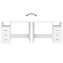 Escritorio cajones madera contrachapada blanco 102x50x76 cm de vidaXL, Escritorios - Ref: Foro24-823032, Precio: 86,68 €, Des...