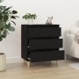 Aparador de madera contrachapada negro 60x35x70 cm de vidaXL, Aparadores - Ref: Foro24-823041, Precio: 75,70 €, Descuento: %