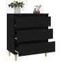 Aparador de madera contrachapada negro 60x35x70 cm de vidaXL, Aparadores - Ref: Foro24-823041, Precio: 75,70 €, Descuento: %