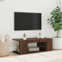 Mueble de TV con luces LED color roble marrón 90x39x30 cm en Muebles TV | Comprar online en Foru.es