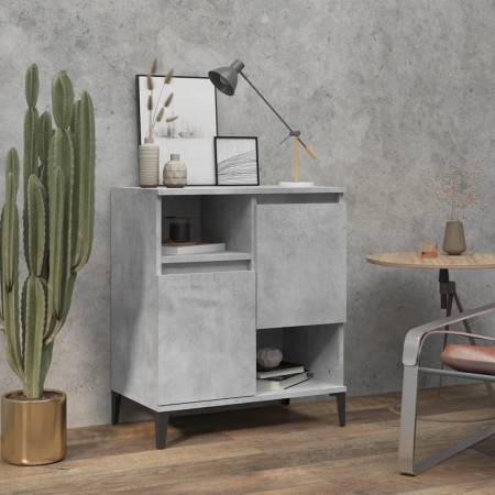 Aparador de madera contrachapada gris hormigón 60x35x70 cm de vidaXL, Aparadores - Ref: Foro24-821152, Precio: 75,27 €, Descu...