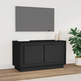 Mueble para TV madera contrachapada negro 80x35x45 cm de vidaXL, Muebles TV - Ref: Foro24-819853, Precio: 56,51 €, Descuento: %