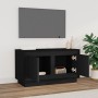 Mueble para TV madera contrachapada negro 80x35x45 cm de vidaXL, Muebles TV - Ref: Foro24-819853, Precio: 58,00 €, Descuento: %