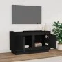 Mueble para TV madera contrachapada negro 80x35x45 cm de vidaXL, Muebles TV - Ref: Foro24-819853, Precio: 56,51 €, Descuento: %