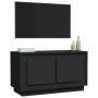 Mueble para TV madera contrachapada negro 80x35x45 cm de vidaXL, Muebles TV - Ref: Foro24-819853, Precio: 58,00 €, Descuento: %