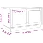 Mueble para TV madera contrachapada negro 80x35x45 cm de vidaXL, Muebles TV - Ref: Foro24-819853, Precio: 58,00 €, Descuento: %