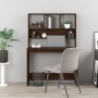 Escritorio con estantes contrachapada marrón roble 102x45x148cm de vidaXL, Escritorios - Ref: Foro24-823007, Precio: 79,06 €,...